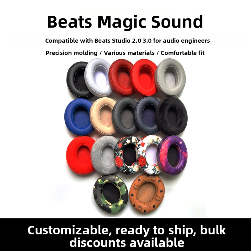 Kožené puzdro pre Beats Studio 2.0/3.0 slúchadlá — proteínová koža, Mink značka, pohodlné nosenie