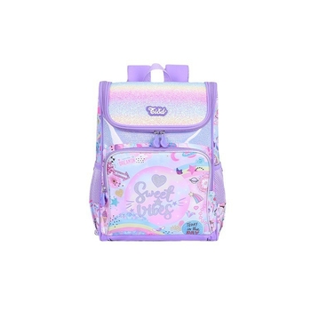 Ruksak za djevojčice za osnovnu školu s jastučićima na naramenicama, poliesterska tkanina, prozračan, vodootporan, otporan na habanje, zaštita kralježnice, za 1. – 3. razred