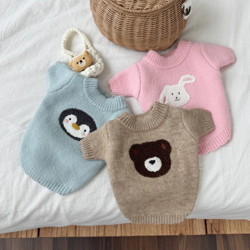 Koreanski topli pleteni džemper za kućne ljubimce, za male i srednje pse i mačke