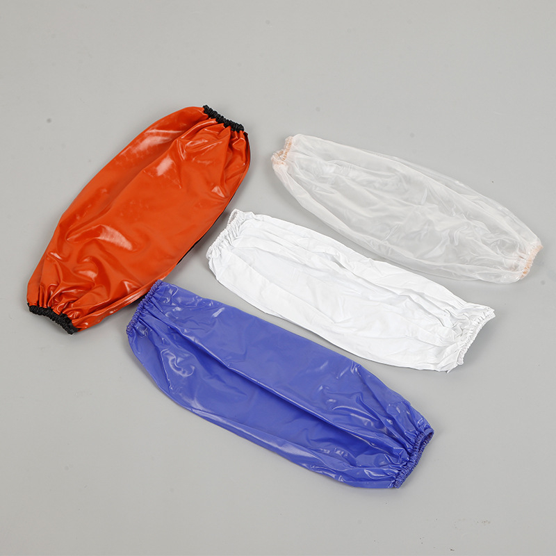 PVC áttetsző ujjvédők, vastagított kivitelben, vízálló és olajálló, konyhai és éttermi használatra.