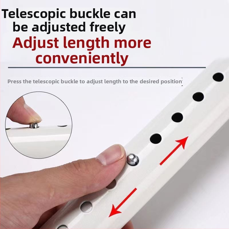 Telescopická tyč na závesy do domácnosti - bez vŕtania, protišmyková, z nerezovej ocele, moderný minimalistický štýl