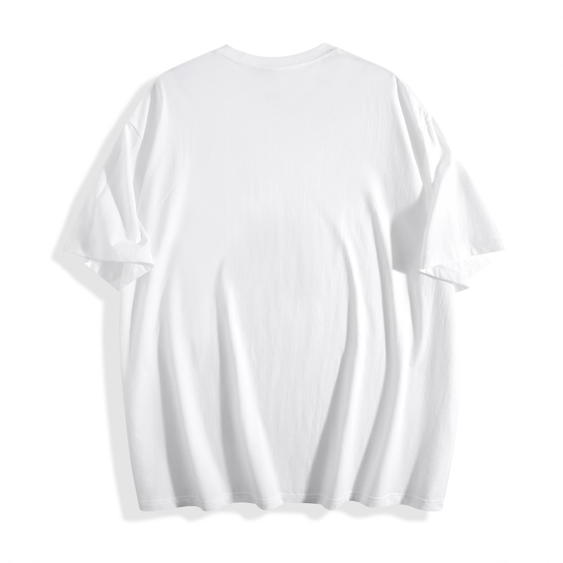 Tricou T‑shirt cu imprimeu litere (Bumbac 95%+, guler rotund, mâneci scurte, transfer termic)