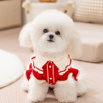 Pleteni pulover za kućne ljubimce, vuneni materijal, zimska sezona, britanski stil, branda Xiumanli