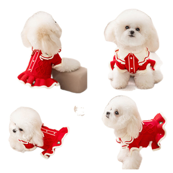 Pleteni pulover za kućne ljubimce, vuneni materijal, zimska sezona, britanski stil, branda Xiumanli