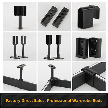 Šipka za vešanje u garderobi | Materijal: cinkova legura | Model: 011 | Površina: mat aluminijski premaz | Stil: moderni minimalizam