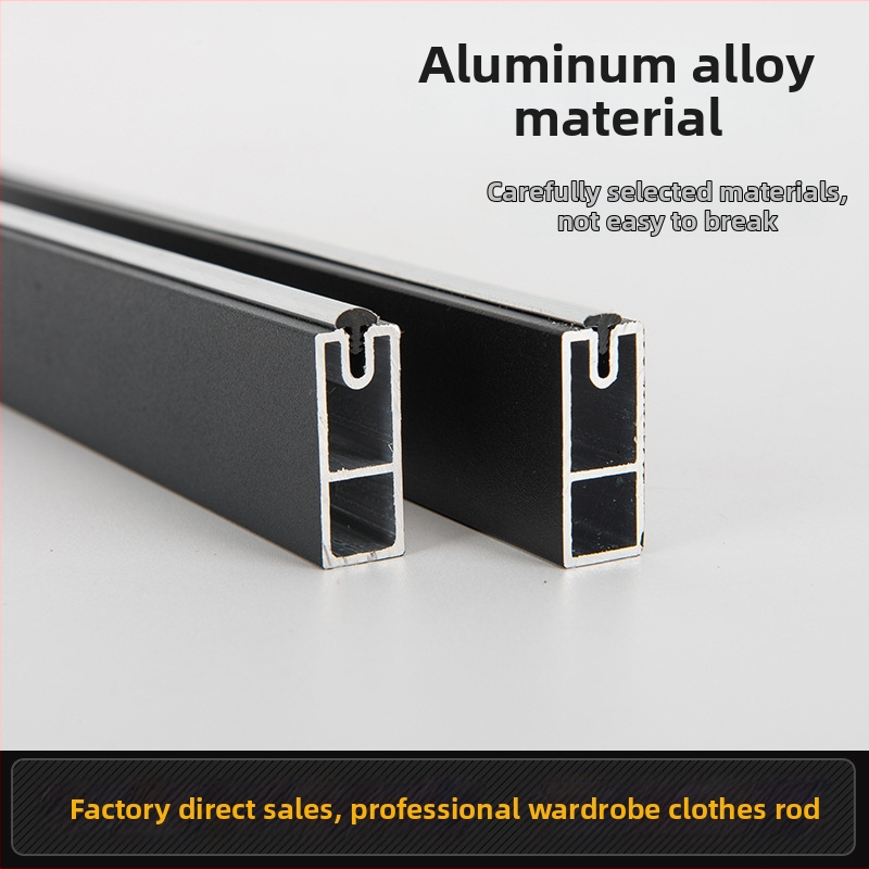 Šipka za vešanje u garderobi | Materijal: cinkova legura | Model: 011 | Površina: mat aluminijski premaz | Stil: moderni minimalizam