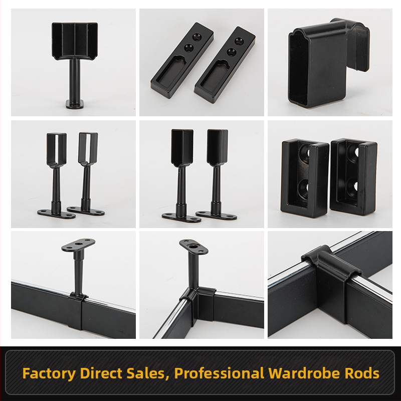 Šipka za vešanje u garderobi | Materijal: cinkova legura | Model: 011 | Površina: mat aluminijski premaz | Stil: moderni minimalizam