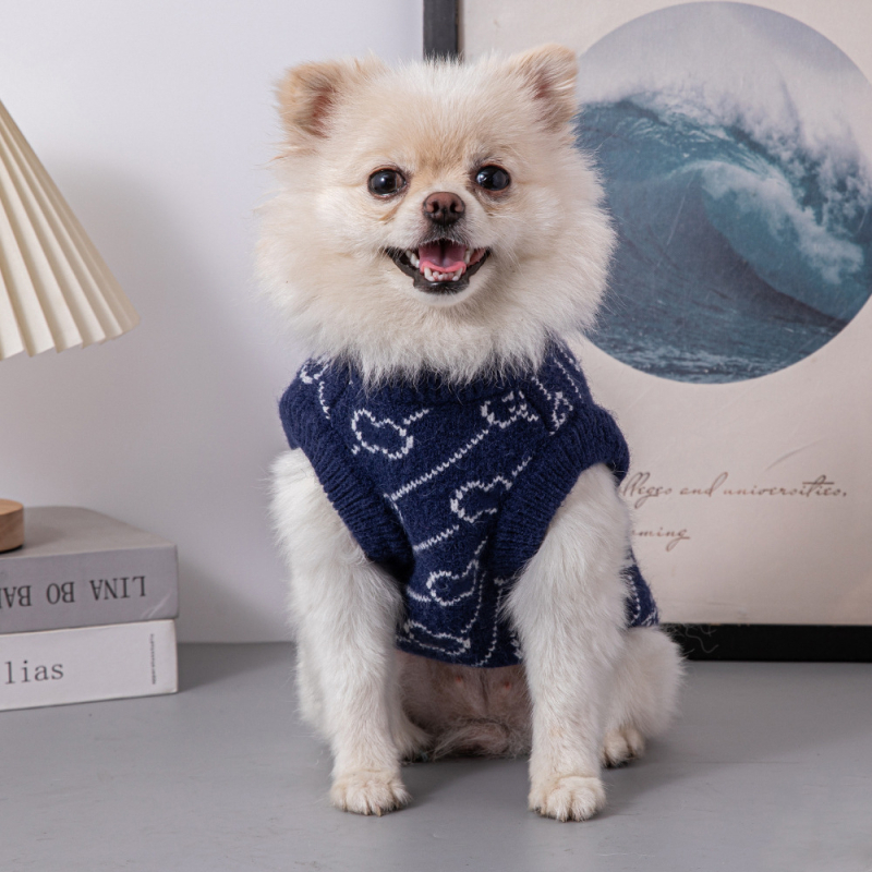 Dog Ba Shuai pleteni džemper za pse — vuna, odjeća za kućne ljubimce, unisex