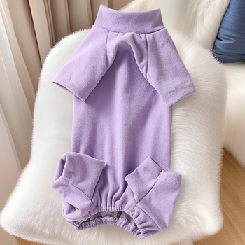 Odjeća za četveronožne kućne ljubimce - topla baza majica od coral fleece za žene pse i mačke, sladak stil za sve sezone