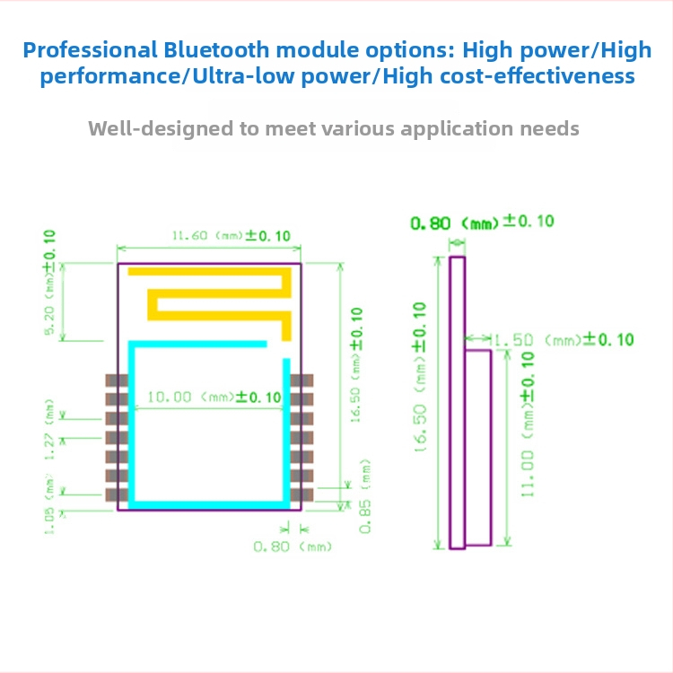 Lianke LK8625 Bluetooth 5.0 BLE modul pre inteligentnú domácnosť, bezdrôtový prijímač 2.4 GHz, 20 dBm EIRP, kód produktu 001