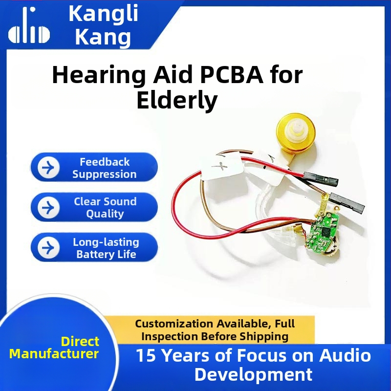 Bluetooth slúchadlo s PCBA na hlavu, model JieLi AC6955F, 5V/300mA, vhodné pre sluchové pomôcky