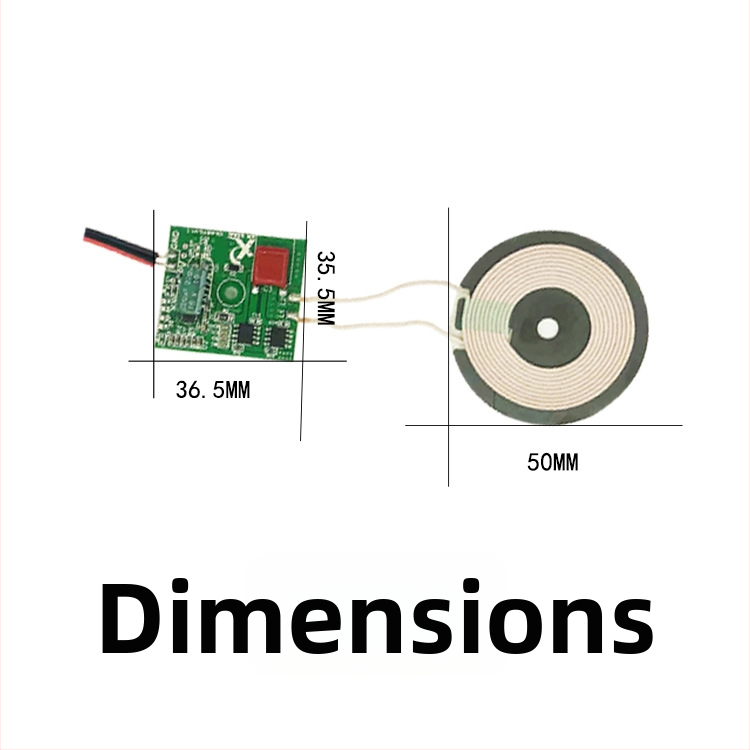 Xuanrongxin Qi/EPP-15W Bezdrôtový nabíjací modul s PCB doskou a cievkou, 15W rýchle nabíjanie