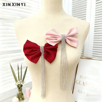 DIY аксесоари за бижута и коса - полиестер, ръчна изработка, корейски стил, панделка с кристали