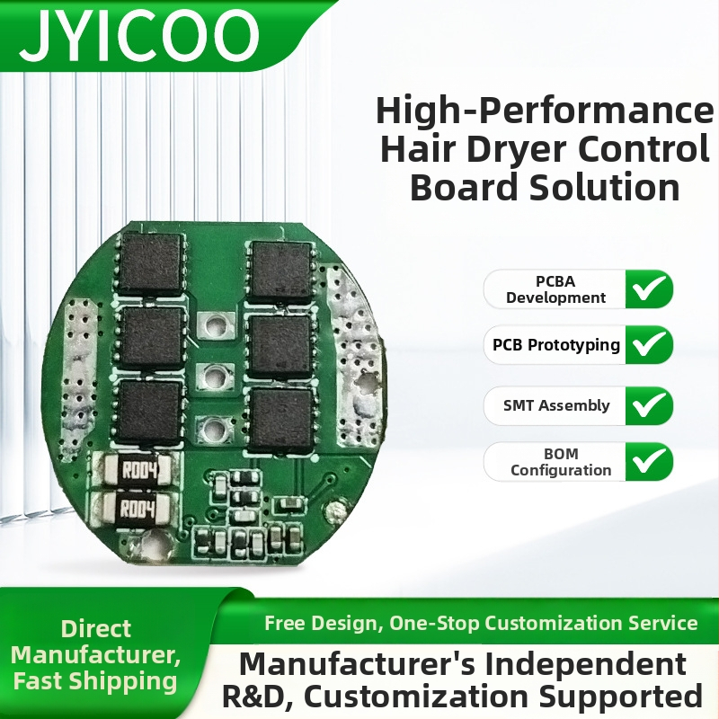 Riadiaca PCB pre sušič vlasov s vysokorýchlostným bezkartovým motorom – PCBA doska, značka Jianye xing, kapacita 10000