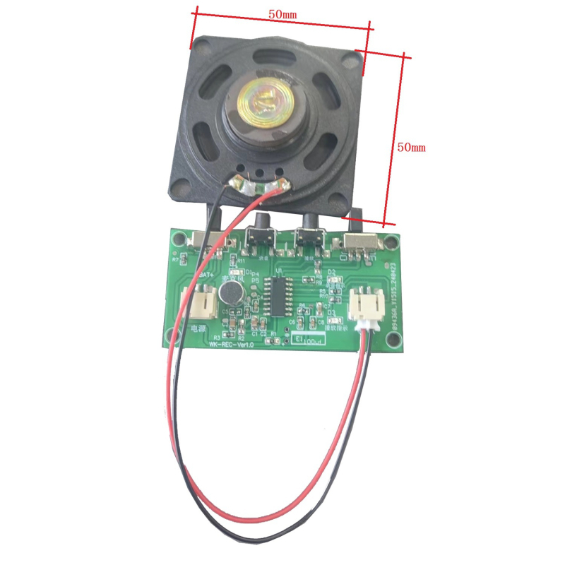 Modul de circuit înregistrare pentru jucărie DIY pentru copii – cu schimbare de voce și design digital (Brand Webb Technology; Capacitate 3000/zi)