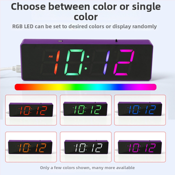 Hlasovo ovlávaný digitálny budík DIY sada s 51 MCU vývojovou doskou a LED displejom