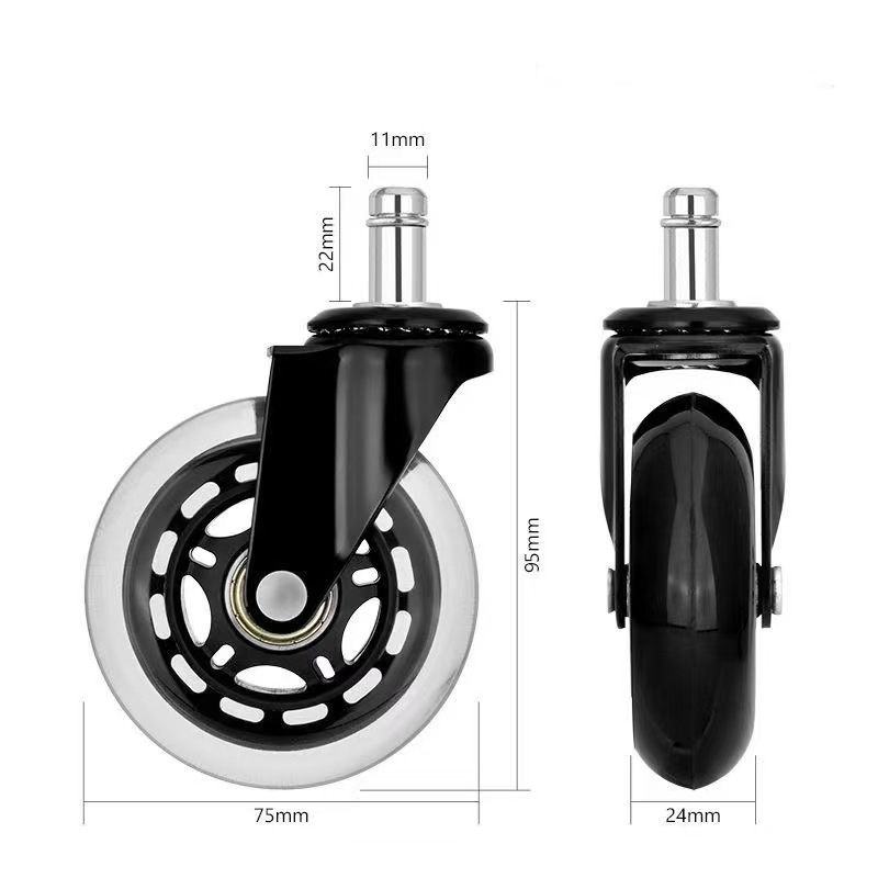 Univerzalni kotač za uredsku stolicu – silikon, model Universal wheel, univerzalna primjena, moderan stil jednostavnosti, injekcijsko oblikovanje