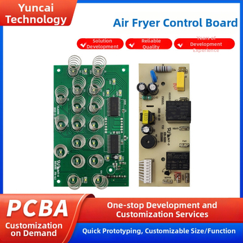 Fabricky vyrobená ovládacia doska pre air fryer, ovládací modul pre kuchynské spotrebiče, PCBA a PCB, jednostraná alebo dvojstranná PCB