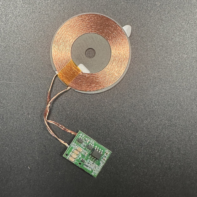 Безжичен заряден модул с Qi протокол, предавателна платка, безопасно бързо зареждане, 5W/7.5W/10W/15W, вход 5-9V 2A, модел 518