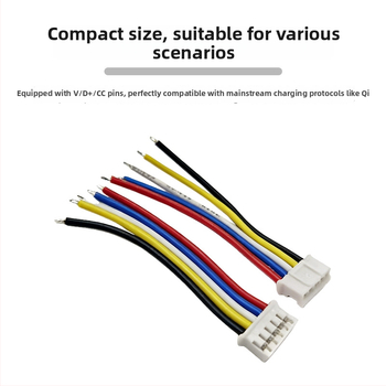 5P-2.0mm terminálny vodič pre FPC kábel, kompatibilný s Qi rýchlonabíjaním, ochrana inteligentného čipu, prispôsobiteľný