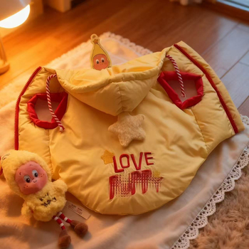 Pamuk kaput za kućne ljubimce — sladak stil, Quick and cute, jesen i zima