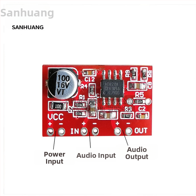 Iron Saint AD828 predzosilňovač doska – modul zosilňovača zvuku pre dynamický mikrofón, stereo, DIY audio úpravy, Smart Home, šarža 22+