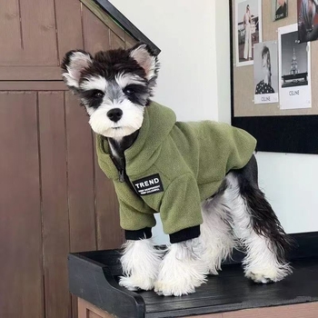 Zimska topla fleec majica za male pse — Šnaucer, Teddy, Pomeranski