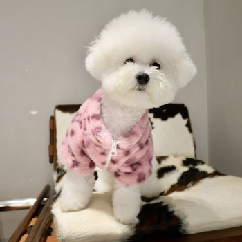 Palton din bumbac pentru animale de companie — cald pentru toamnă-iarnă, stil japonez-coreean, Paiigry, material anti-păr de iepure