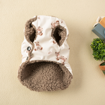 Vesta za pse za jesen-zimu - s flece, punjena pamukom, bez rukava