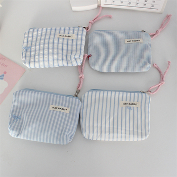 Mayrabbit érmés pénztárca, poliészter, masni mintázat, városi egyszerű stílus, bélés: vászon, nőknek