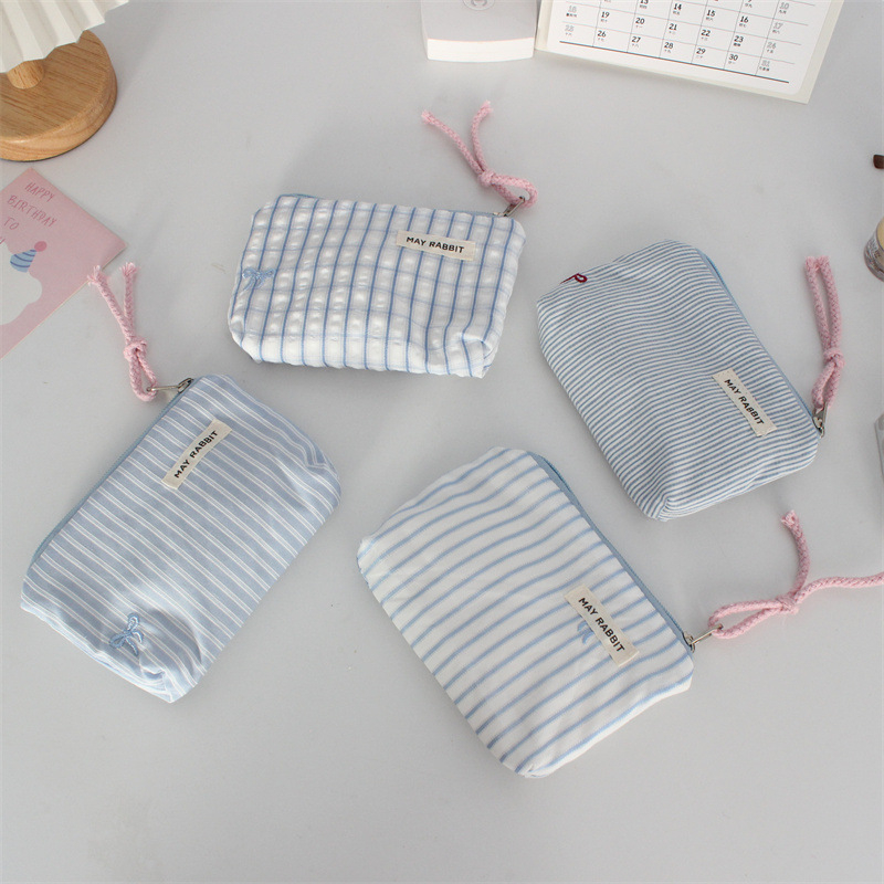 Mayrabbit érmés pénztárca, poliészter, masni mintázat, városi egyszerű stílus, bélés: vászon, nőknek