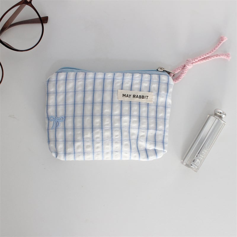 Mayrabbit érmés pénztárca, poliészter, masni mintázat, városi egyszerű stílus, bélés: vászon, nőknek