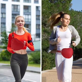 Sportska pojasna torba sa srcolikim oblikom, najlon, Amy marka, unisex, za vanjske sportove