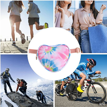 Sportska pojasna torba sa srcolikim oblikom, najlon, Amy marka, unisex, za vanjske sportove