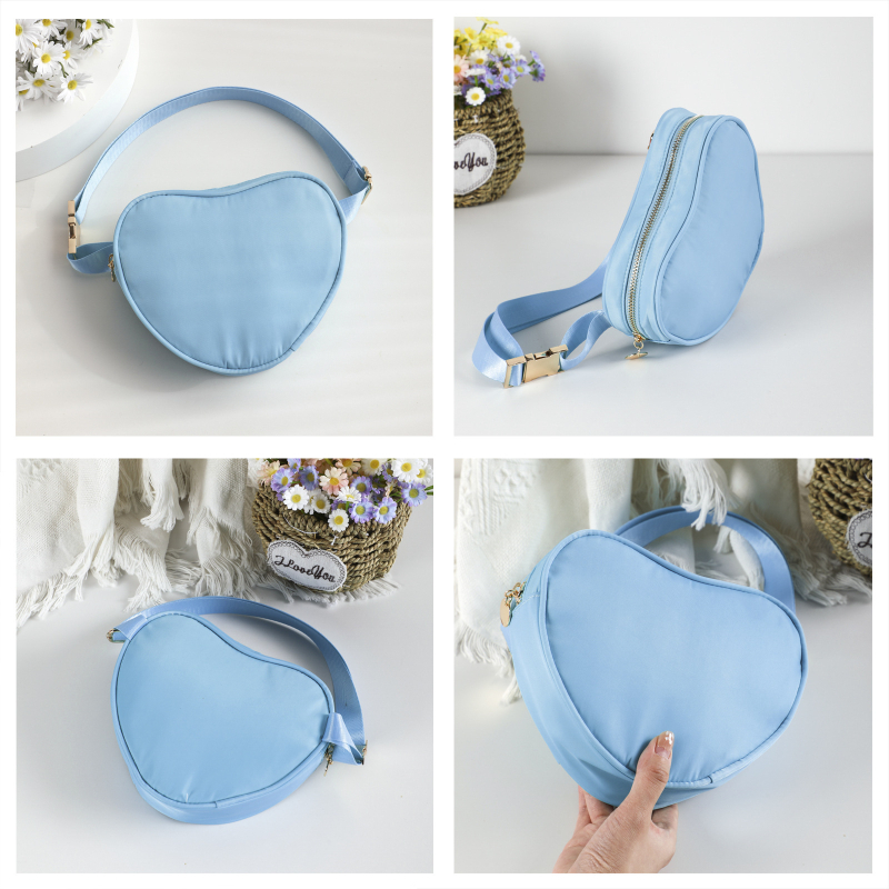 Sportska pojasna torba sa srcolikim oblikom, najlon, Amy marka, unisex, za vanjske sportove