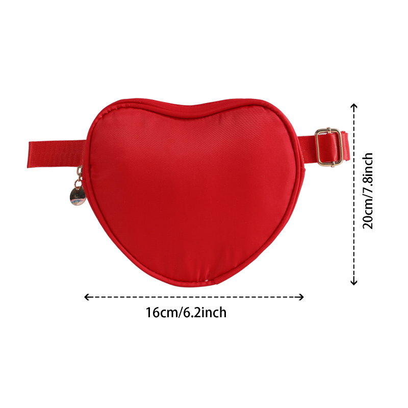 Sportska pojasna torba sa srcolikim oblikom, najlon, Amy marka, unisex, za vanjske sportove