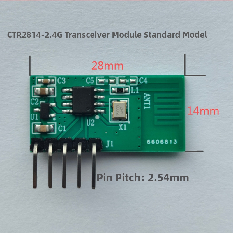 Безжичен 2.4G трансивър модул PCBA за осветителен контролер и игрови контролери