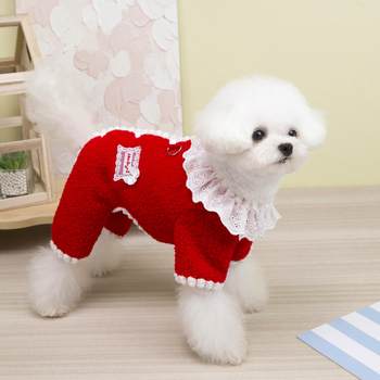 Odjeća za kućne ljubimce za male pse i mačke, baršunasti materijal, zima, četveronožni dizajn, sladak stil