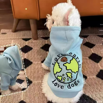 Meow Kapuljački džemper za psa – poliester, ležerni stil