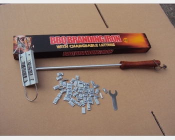 BBQ branding željezo s engleskim slovima — ABS materijal, za roštilj