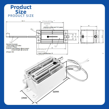 Vízfertőtlenítésre szolgáló ozongenerátor – Trumpxp Tcb-66, kereskedelmi használat, 10–20 m² lefedettség, 220V AC, ≤10W