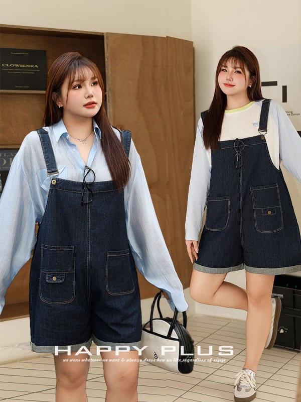 Ženske traper šortse s trakama, pamuk denim materijal, opušteni pojas, srednja duljina, tanka tkanina