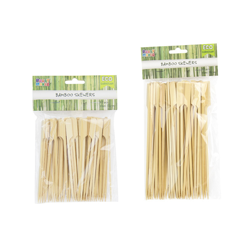 Jednokratne drvene šipke s četvrtastom glavom za kućno roštiljanje, 50 kom