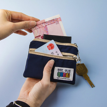 Uniszex vászon érmetárca, városi minimalizmus, ultra könnyű, tavasz 2025