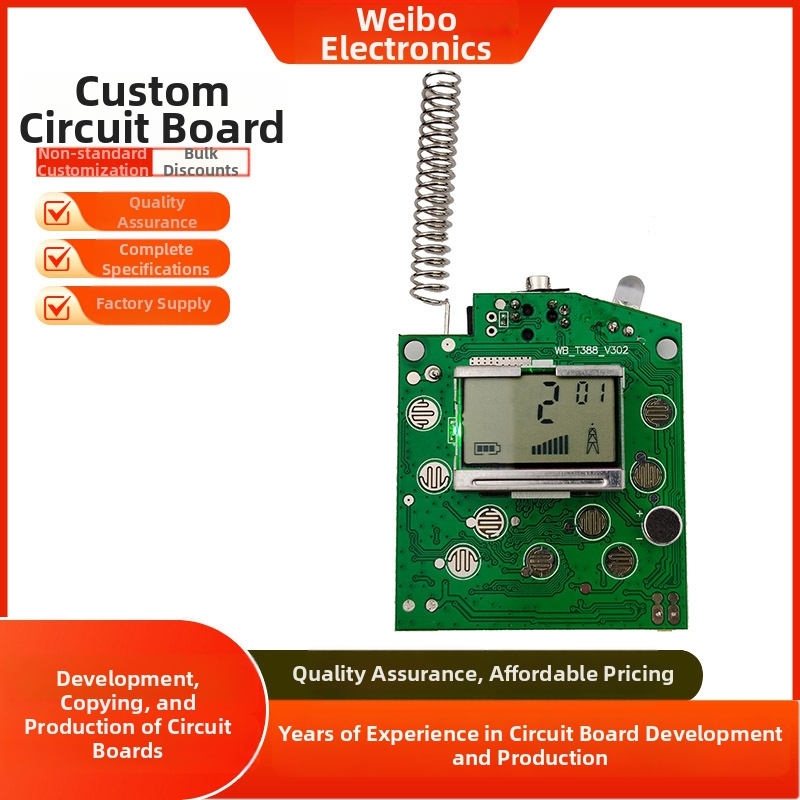 PCB doska pre detskú rádiostanicu T388 — PCBA riadiaca doska, značka Vibrant, kapacita 3000/deň