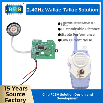 2.4G walkie-talkie PCB Bes24190 (4.5V, 20mA, kapacita 3.0 milióna, kompatibilné s 2.4G detským walkie-talkie)
