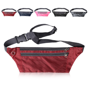 Sportska torba za pojas za outdoor sportove, unisex, podstava od najlona, moderan sportski stil, jednobojna boja (jesen 2020)