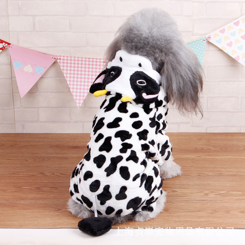 Kostim za transformaciju psa, koralni fleece materijal, ležerni stil, marka Cute Dog, odjeća za kućne ljubimce