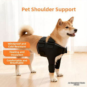 Zaštitna ramenska oklopna oprema za psa: odjeća za prednje udove, poliester, ležeran stil, universalna kompatibilnost, odjeća za kućne ljubimce