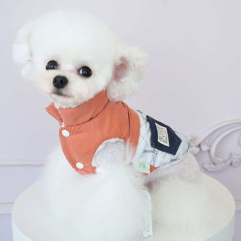 Palton pentru câini – Qsweet, stil leisure, material acrilic, îmbrăcăminte pentru animale de companie